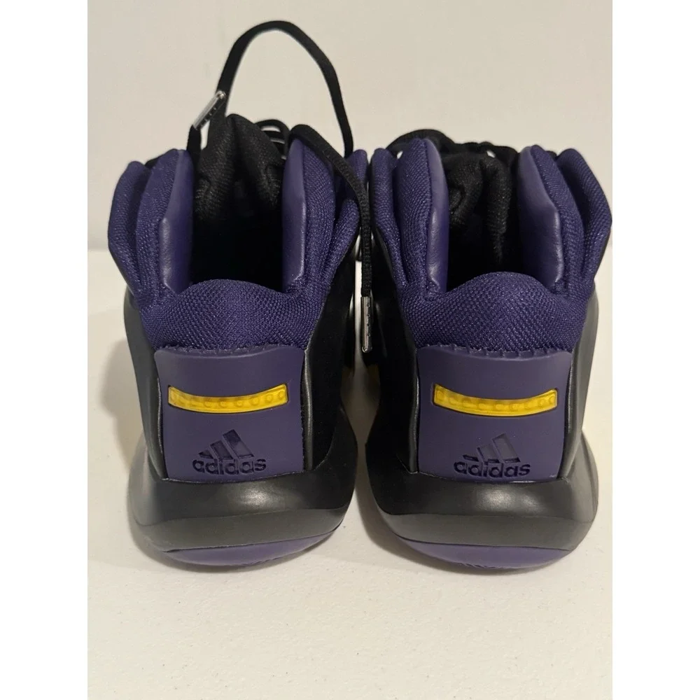 Adidas Crazy 1 Kobe Bryant Black Yellow Basketball Shoes FZ6208 Mens 10.5